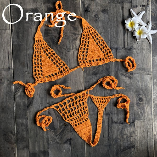 Handmade Crochet Micro Bikini G Thong String Beach Micro Swimwear Sexy Dav D Store Handmade Crochet Micro Bikini G Thong String Beach Micro Swimwear Sexy Dav D Store