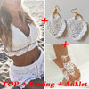 Handmade Crochet Micro Bikini G Thong String Beach Micro Swimwear Sexy Lingerie Sets 2019 Hot Sale