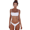 Lefeel 2019 Sexy Bikini Set Women Swimsuit Solid Bikini Backless Swimwear Low Waist Bathing Suit Female Brazilian Biquini