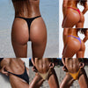 Sexy Brazilian Thong Women G-String Bikini Bottoms Swimwear Swimsuit Solid Thong Briefs Swimming Suit